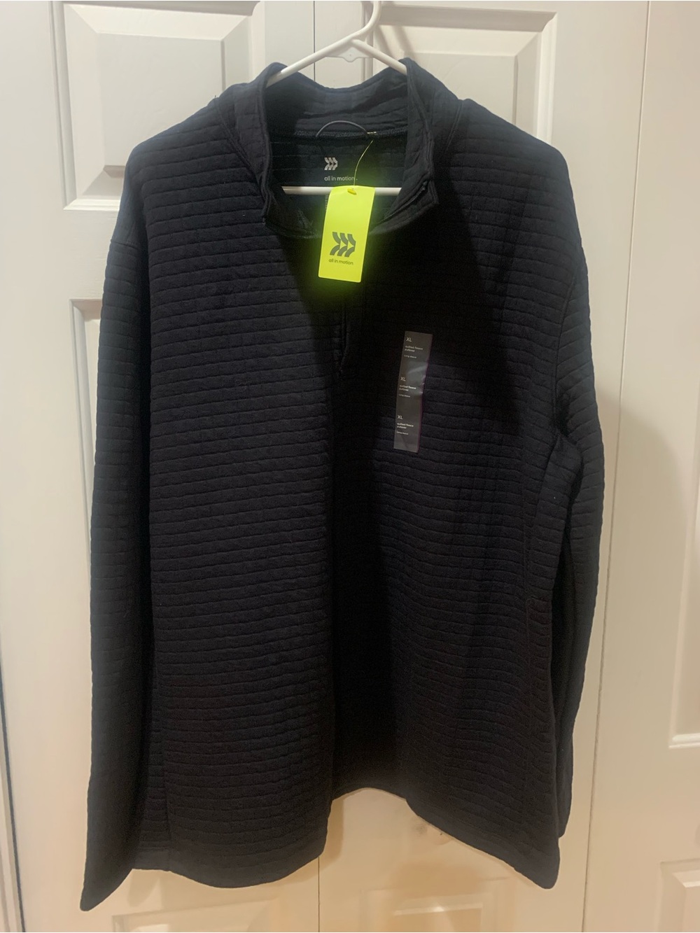 Men’s All in Motion Quilted Fleece 1/2 zip sweatshirt size XL